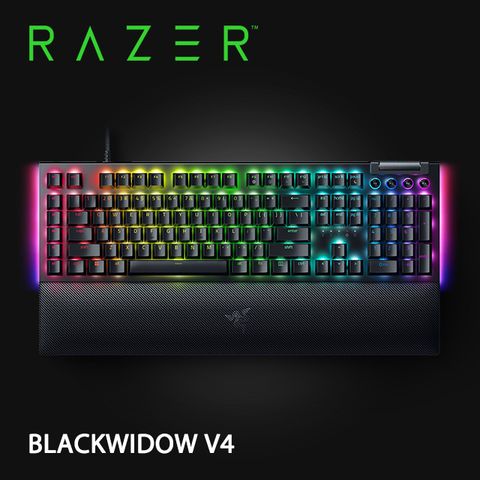 RAZER 雷蛇 BlackWidow V4 黑寡婦 V4 幻彩版機械式電競鍵盤