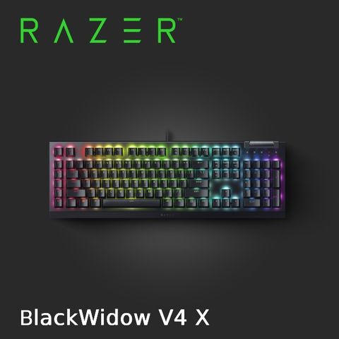 RAZER 雷蛇 BlackWidow V4 X 黑寡婦 V4 X 機械式遊戲鍵盤 RZ03-04701600-R3T1