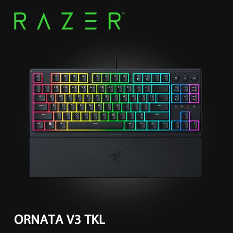 Razer ORNATA V3 TENKEYLESS 雨林狼蛛 V3 TKL 機械式薄膜混合 電競鍵盤