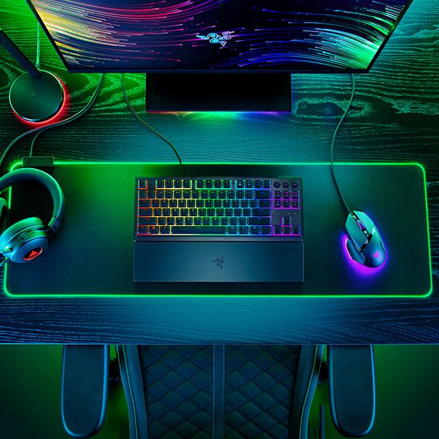 RAZER 雷蛇 ORNATA V3 TENKEYLESS  雨林狼蛛 V3 TKL 機械式薄膜混合 電競鍵盤