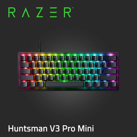 Razer Huntsman V3 Pro Mini 雷蛇 獵魂光蛛 V3 Pro Mini 60% 類比式光學電競鍵盤