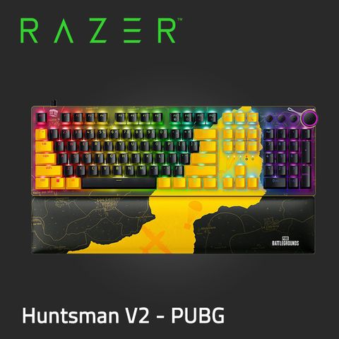 Razer Huntsman V2 - PUBG: BATTLEGROUNDS Edition 線性光學按鍵軸(英文/絕地求生聯名版)