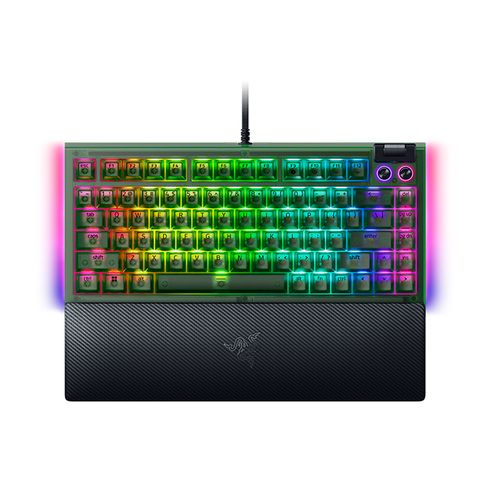 Razer BlackWidow V4 75%-Phantom Green Edition 幻彩版機械式電競鍵盤
