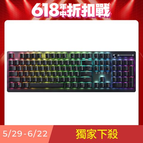 RAZER 雷蛇 DeathStalker V2 Pro 無線三模機械式矮軸鍵盤(紅軸/中文)