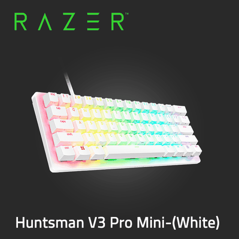 Razer Huntsman V3 Pro Mini 機械式鍵盤-白(光學軸/中文)