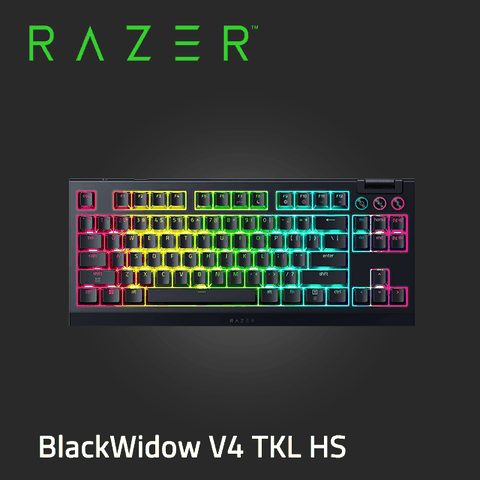 Razer BlackWidow V4 Tenkeyless HyperSpeed 幻彩版鍵盤 -橘軸(英文)