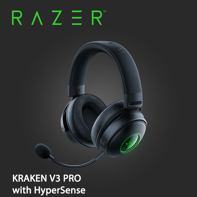 Razer Kraken V3 PRO 北海巨妖V3 PRO with HyperSense 無線電競耳機