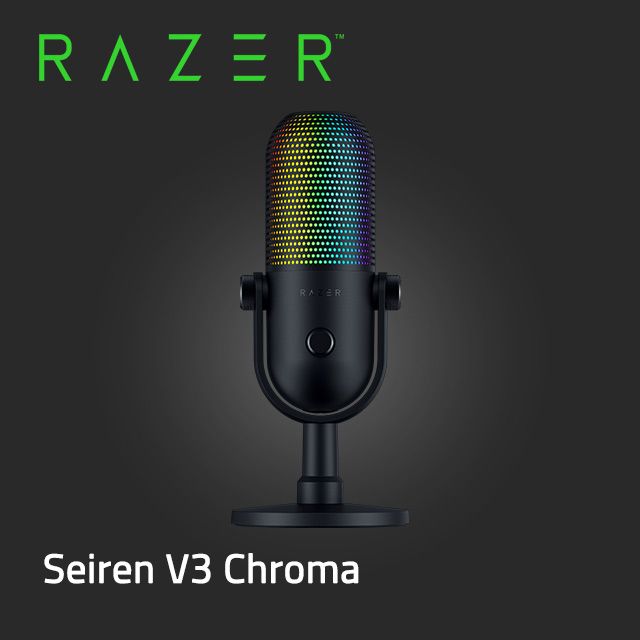 RAZER 雷蛇 Seiren V3 Chroma 魔音海妖 V3 幻彩版麥克風 RZ19-05060100-R3M1