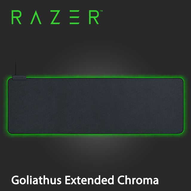 RAZER 雷蛇   GOLIATHUS EXTENDED CHROMA 重裝甲蟲幻彩版 電競滑鼠墊加長版 黑色