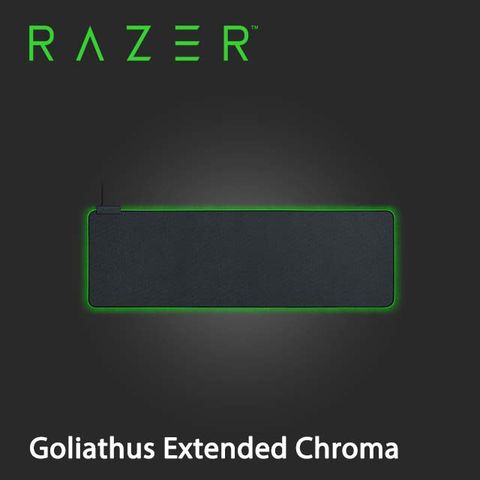 RAZER 雷蛇 GOLIATHUS EXTENDED CHROMA 重裝甲蟲幻彩版 電競滑鼠墊加長版 黑色