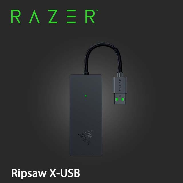 RAZER 雷蛇   Ripsaw X-USB 遊戲視頻擷取盒 電競直播