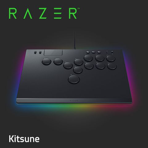 RAZER 雷蛇 Kitsune 按鈕街機控制器+BlackShark V2 X 黑鯊有線電競耳麥