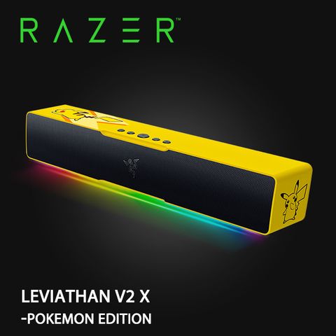 RAZER 雷蛇 LEVIATHAN V2 X-POKEMON EDITION 利維坦巨獸V2 X 寶可夢聯名 電競喇叭