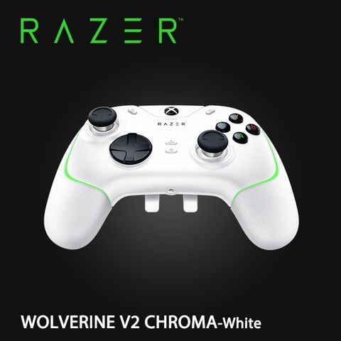 ◆新品上市◆RAZER WOLVERINE V2 CHROMA 雷蛇 金剛狼V2 CHROMA for Xbox Series X|S 控制器 搖桿-白