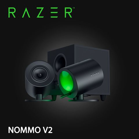 新品上市電腦遊戲喇叭Razer NOMMO V2 天狼星V2 電競喇叭 重低音喇叭