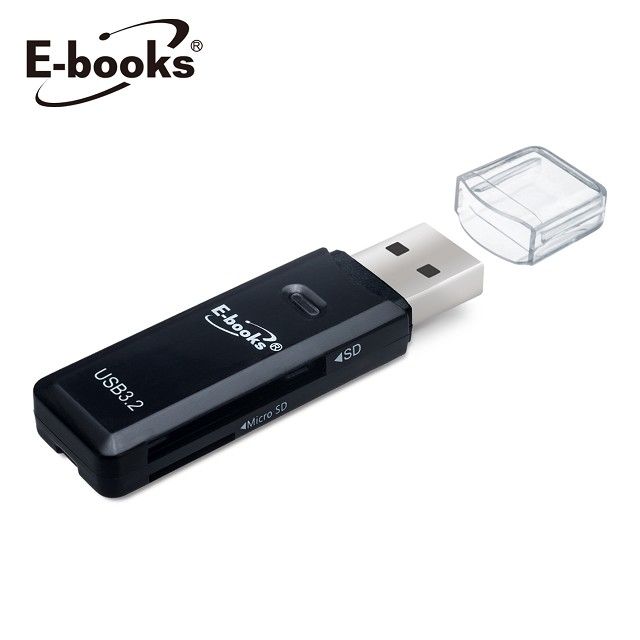 E-books  T44 USB3.2雙槽高速讀卡機