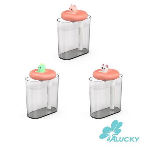 【ALUCKY】便攜無線空氣加濕器 350ml(老鼠/貓咪/恐龍) USB充電