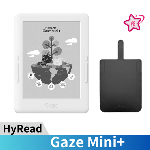 HyRead Gaze Mini+ 6吋電子書閱讀器 白32G(殼套組A)