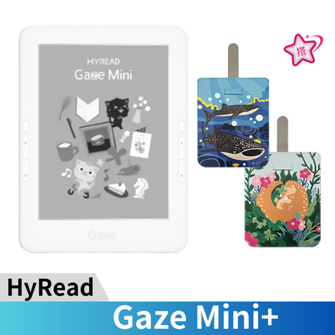 HyRead 凌網 Gaze Mini+ 6吋電子書閱讀器 白32G(殼套組C)