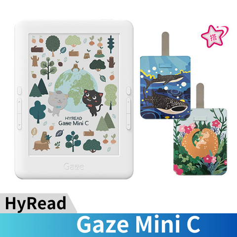 HyRead 凌網 Gaze Mini C 6吋電子書閱讀器 白32G(殼套組C)