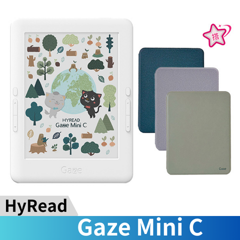 HyRead 凌網 Gaze Mini C 6吋電子書閱讀器 白32G(殼套組)