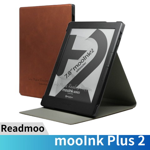 Readmoo 讀墨 mooInk Plus 2_7.8 吋電子書閱讀 黑64GB(殼套組)