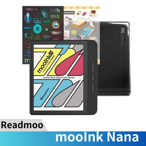 Readmoo 讀墨 7 吋 mooInk Nana 彩色電子書閲讀器(清透Nana套組)