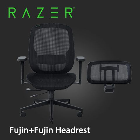 雷蛇Razer Fujin 風靈網狀人體工學電競椅 +Razer Fujin Headrest 風靈頭枕