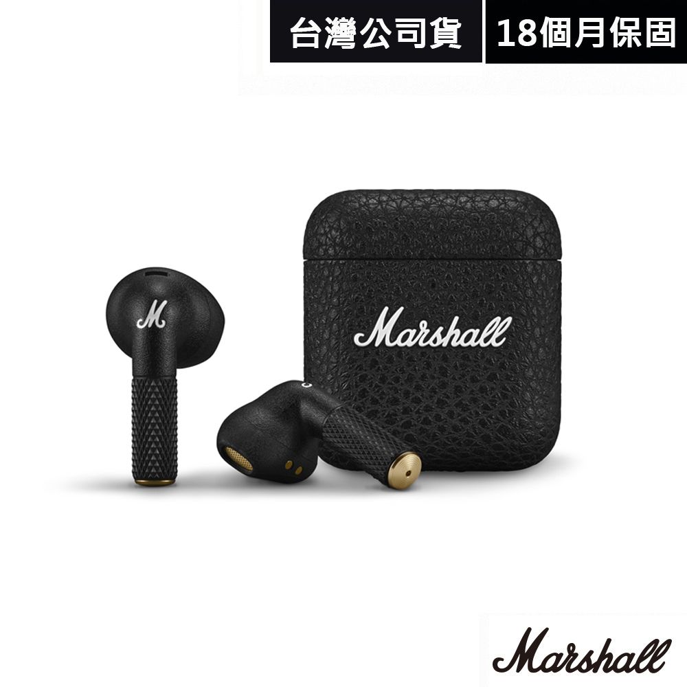 Marshall  Minor IV 真無線藍牙耳機-第四代經典黑