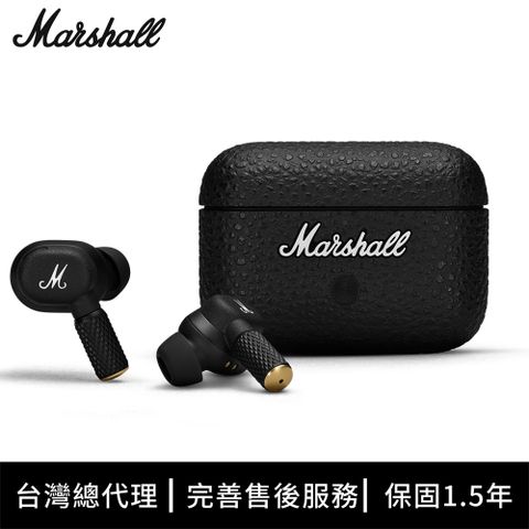 ▼最近現場 主動降噪 一路響亮▼Marshall Motif II A.N.C. 真無線降噪藍牙耳機 - 經典黑