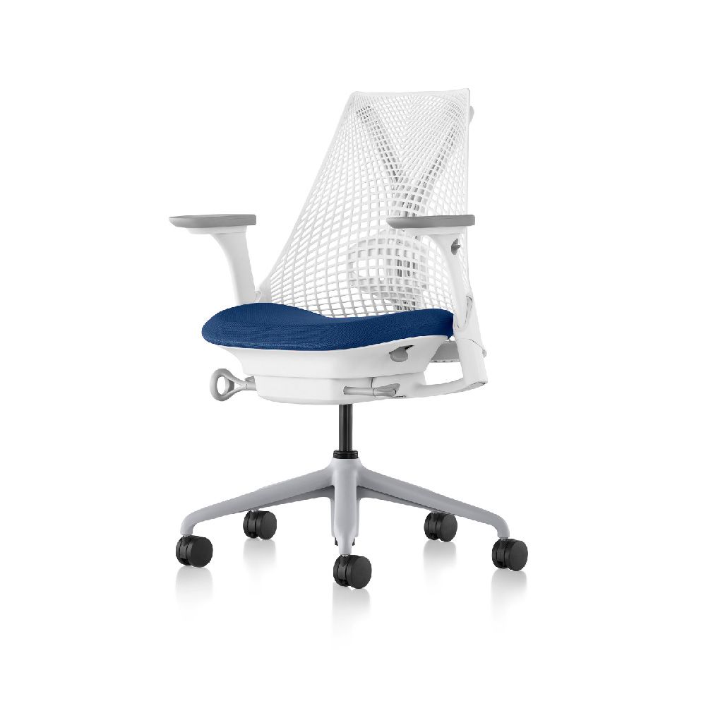 Herman Miller 【世代家具】Herman Miller Sayl 人體工學椅 - 全功能白框藍座原廠授權商