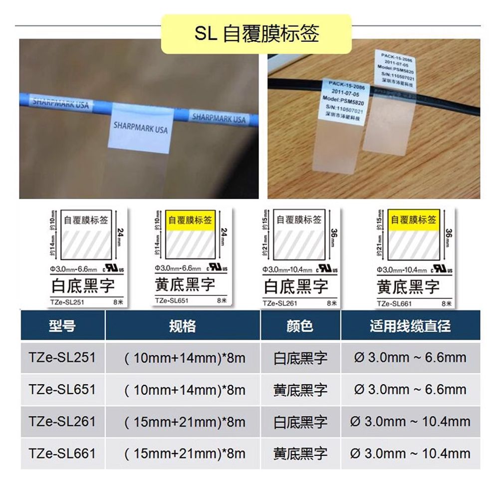 BROTHER 兄弟牌 24mm TZe纏繞護貝標籤帶(適:P900W/P950NW/E550WVP/E800T/E850TKW)