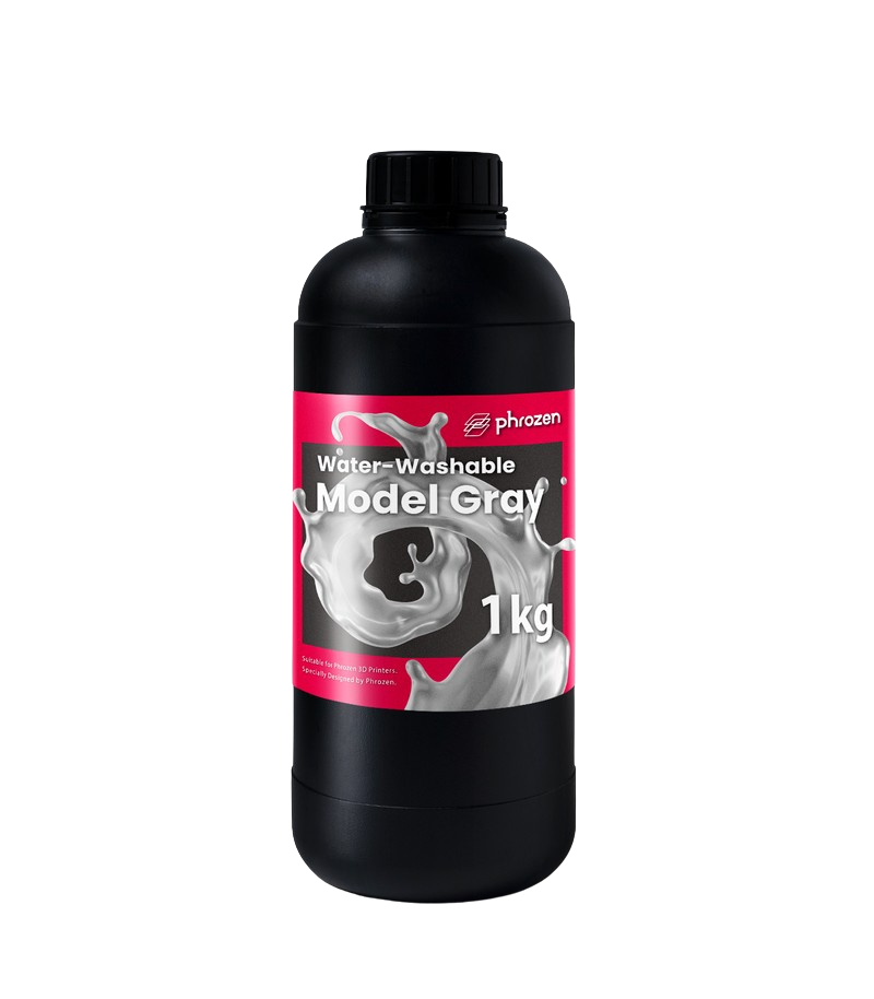 Phrozen 普羅森 Water-Washable 可水洗高速列印樹脂 - 模型灰(1KG裝) 3D列印耗材