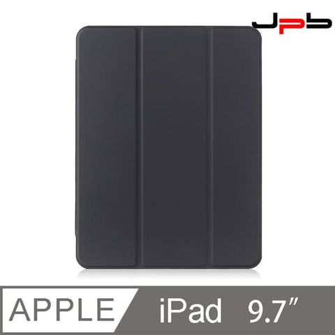 [ JPB ] iPad Air1/2 9.7吋 折疊磁吸帶筆槽平板保護套 - 黑色