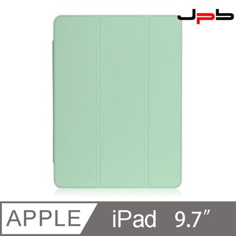 [ JPB ] iPad Air1/2 9.7吋 折疊磁吸帶筆槽平板保護套 - 淺綠
