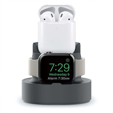 [ JPB ] Apple Watch + AirPods 二合一 矽膠支架充電座-灰色