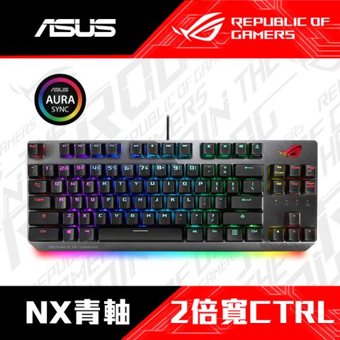【華碩 ROG】Strix Scope NX TKL 機械式鍵盤 青軸中文
