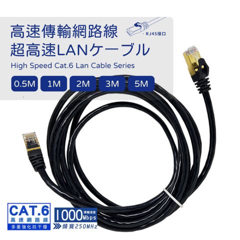 [ JPB ] Cat.6高速傳輸網路線 2M