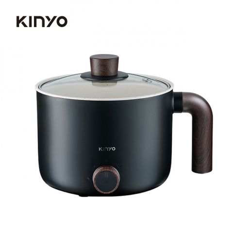 【KINYO】FP-0876BK 多功能陶瓷美食鍋 黑色