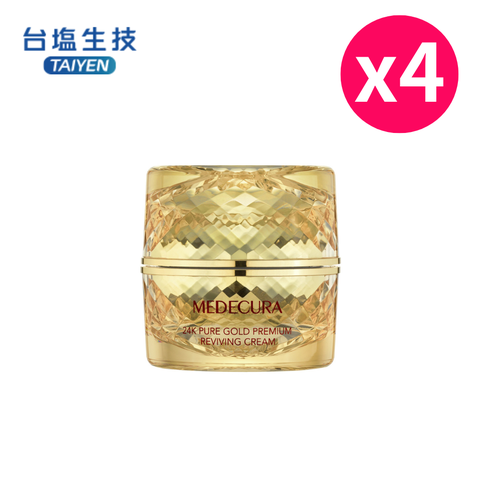 【台鹽生技】24K黃金鑽肽緊膚霜30ml_4入