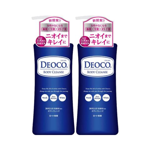 ROHTO 肌研 【DEOCO】白泥淨味沐浴乳350ML瓶裝