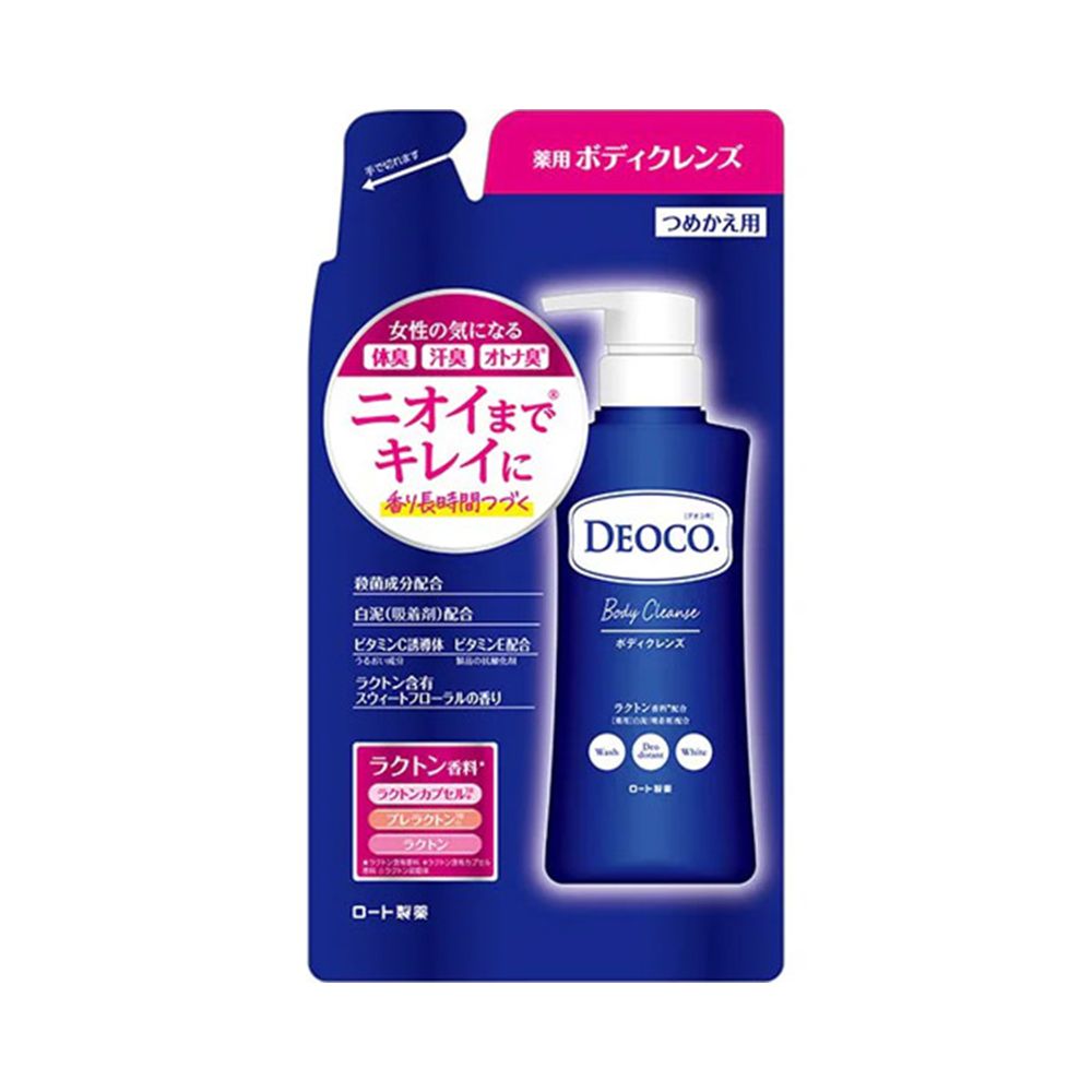 ROHTO 樂敦 【DEOCO】白泥淨味沐浴乳250ML補充包