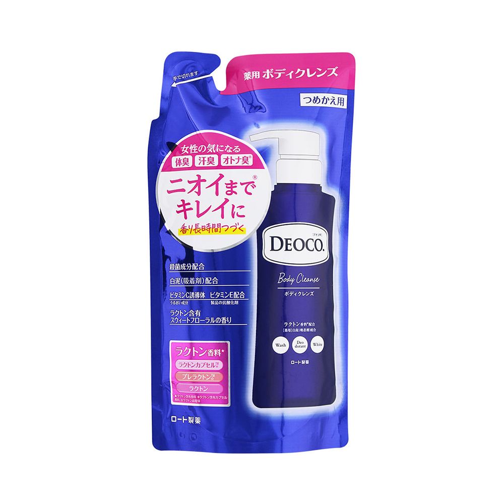 ROHTO 樂敦 【DEOCO】白泥淨味沐浴乳250ML補充包