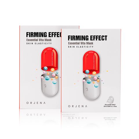 【ORJENA 雅潔娜】彈力緊緻維他命精華面膜盒x2盒(10片/盒)