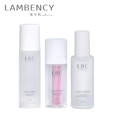 【LBC】超能安敏原生露120ml+超能修護雙精萃40ml+超能AI全能乳霜50ml