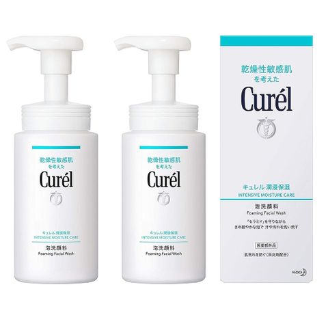 CUREL 珂潤 潤浸保濕洗顏慕絲150ml 兩入