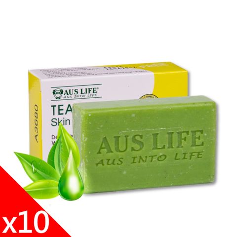 【AUS LIFE 澳思萊】BP茶樹精油淨膚美肌皂（100g±5g）*10入