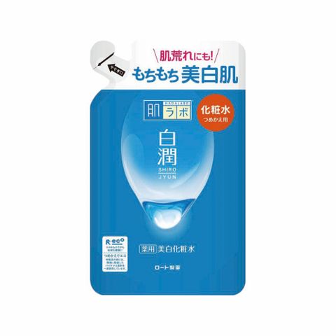 ROHTO 肌研 日本  白潤亮白化妝水補充包 170ml-清爽型