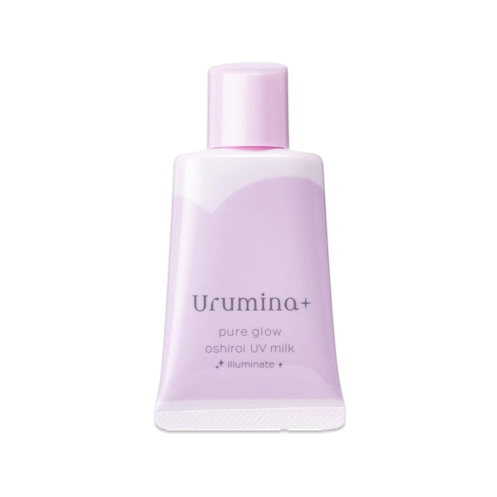 KOSE 高絲 日本Urumina+晨間潤澤乳液SPF50+防曬隔離霜-珠光提亮(紫)35gx1入/袋