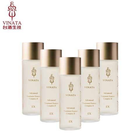 【台酒生技】EX升級版-酒粕精粹逆齡活膚青春露5入組(120ml*5)